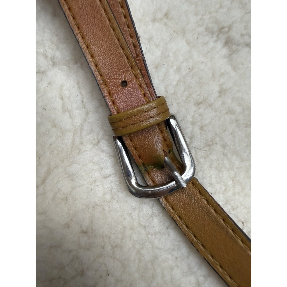 Vintage Dooney and Bourke Green AWL Leather Flap Crossbody Equestrian Heritage - Picture 9 of 9